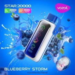 VOZOL Vape Kaufen - VOZOL STAR 20000 4488J5 Blaubeersturm