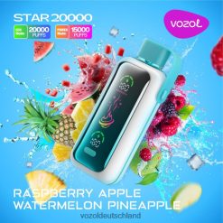 VOZOL Vape Preis - VOZOL STAR 20000 4488J18 Himbeere, Apfel, Wassermelone, Ananas